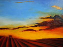 Red Fields 22x30 12.15